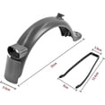 thumbnail image 3 of HUGFEGWE For Electric Scooter Xiaomi Pro 2 M365 Mi3 Rear Back Fender Mudguard Shockproof Set Aluminum Rear Fender Bracket With Taillight(Color:WHITE) CJB91-84449, 3 of 7