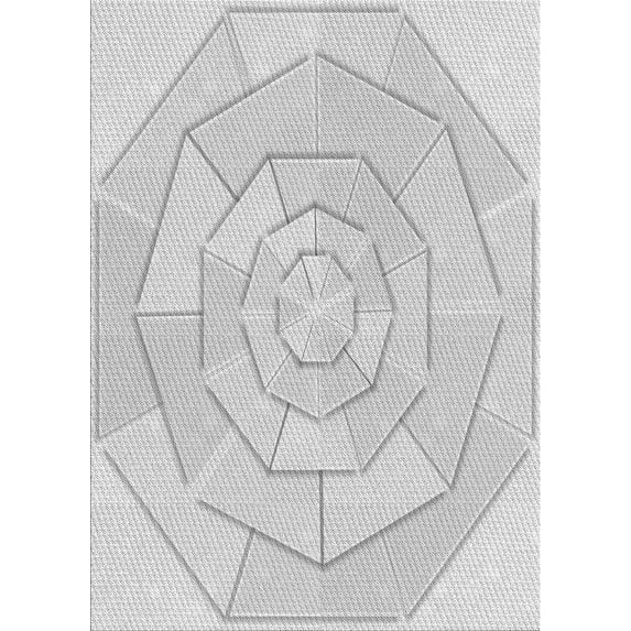 Ahgly Company Machine Washable Indoor Rectangle Transitional Platinum Gray Area Rugs, 5' x 8'