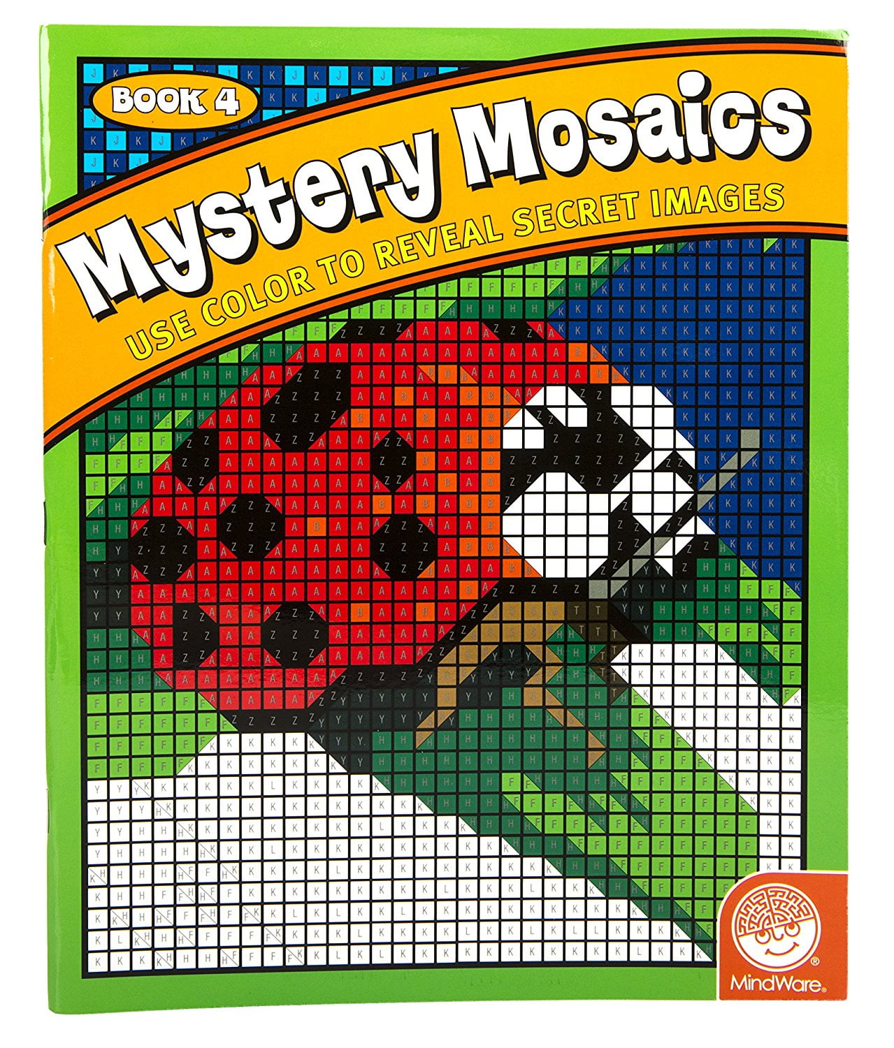 Color By Number Mystery Mosaics Set Books 12 with pencils, TOYS THAT