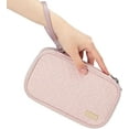 thumbnail image 3 of Travel Cord Organizer Case, Double Layers Tech Electronic Bag, Essentials for Charger, Cable, Phone, Flash drive, Medium, Pink, 3 of 4