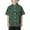 Green, variant on FAOWME Child Beach Leisure Loose Comfortable Trendy Comfortable Boys Collar Button Open Shirt Short Sleeve Shirt Brown 8-9 Years