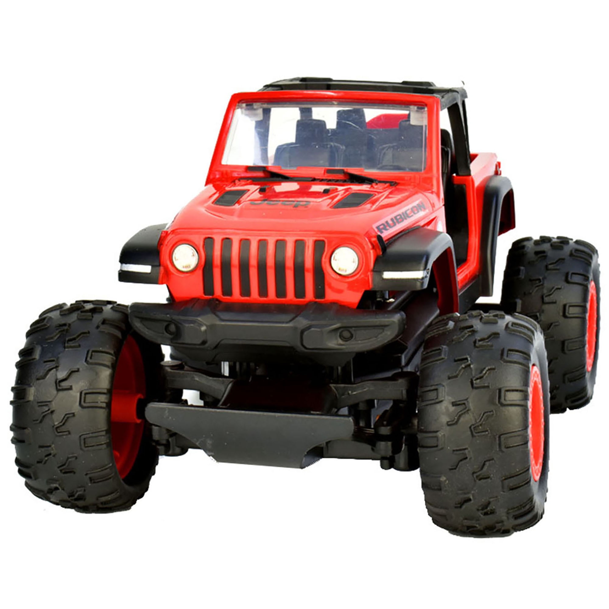 Taiyo: Jeep Wrangler Rubicon 1:22 Scale R/C Vehicle in Red