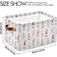 thumbnail image 4 of GZHJMY Storage Basket Christmas Gnomes Foldable Canvas Laundry Baskets Bin Waterproof Inner Layer with Sturdy Handles for Toy Nursery Blanket Clothes 2 Pack, 4 of 7