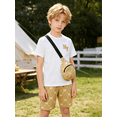 thumbnail image 7 of PureChapter Boys' Clothing Set Summer Casual 3-Piece Short Sleeve T-Shirt, Shorts & Crossbody Bag Size 5-14Y, 7 of 7