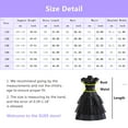 thumbnail image 4 of SUEE Black Costume Dress for Girls Cosplay Princess Outfits W/Belt for 4-12Y, 4 of 7