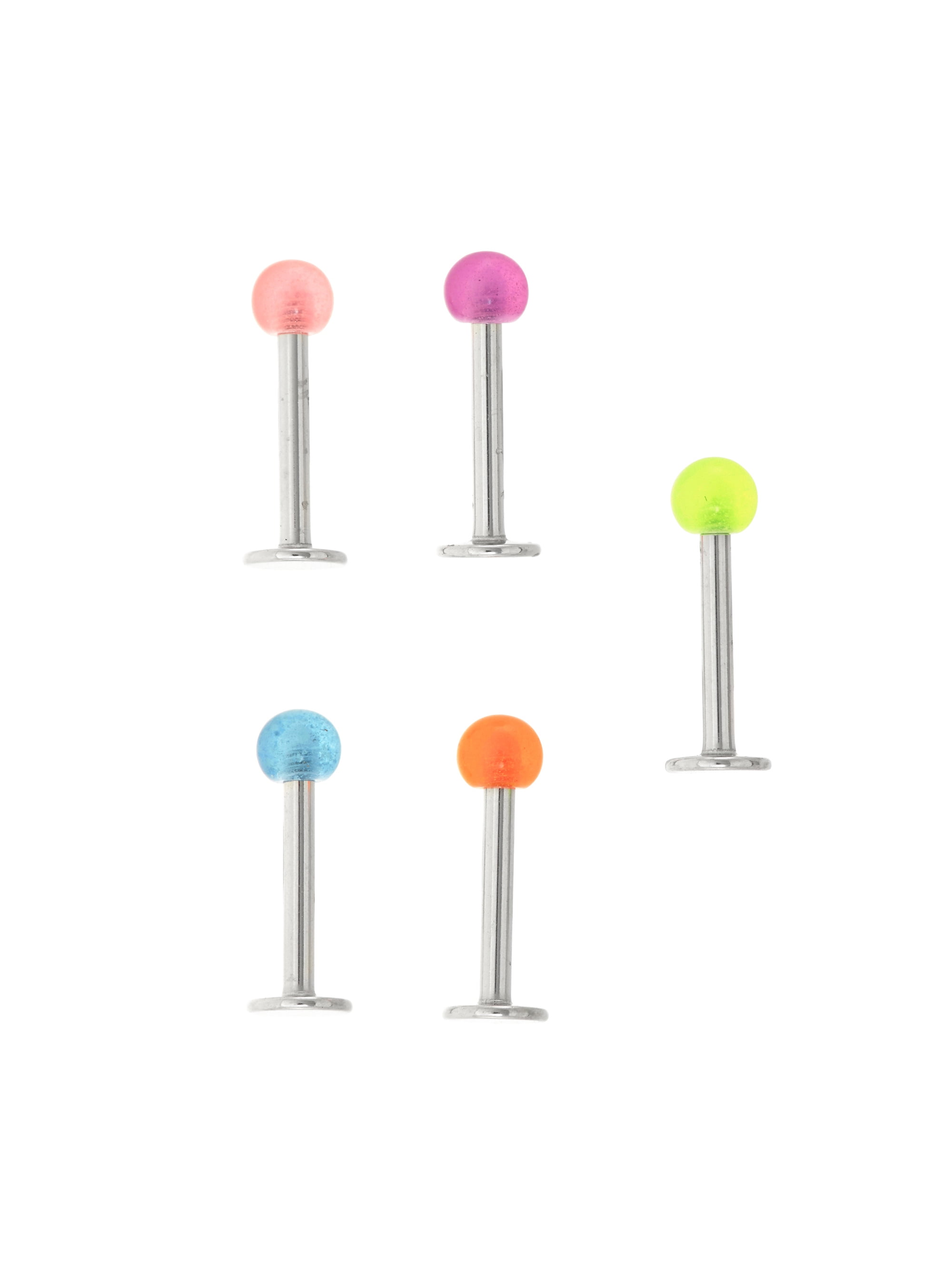 Body Jewelry BODY JEWELRY 316L Steel and Surgical Grade 5 pcs Glow
