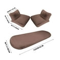 thumbnail image 5 of HOARBOEG 5 Sets Car Front Seat Cushion Soft Warm Faux Rabbit Winter Auto Seat Cover Plush Vehicle Seat Protector Pad With Non-Slip Backing Car Accessories, 5 of 5