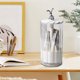 thumbnail image 5 of Organizador de Brochas de Maquillaje con Elevación Automática, Ideal para Lápices de Cejas y Brochas. | Contenedor de Plástico Blanco | Material de Alta Transparencia | Organización Multicapa | 1 Uni, 5 of 6