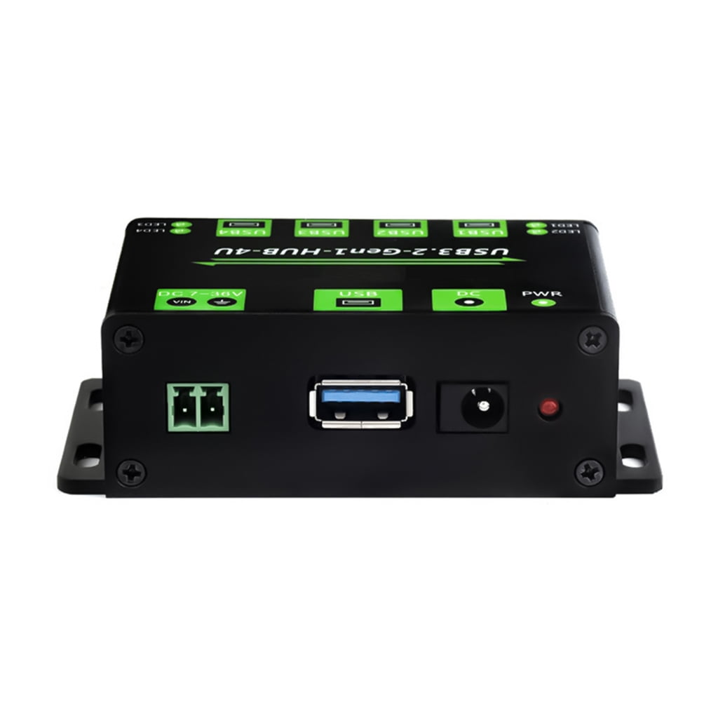 Tizuqe Advanced 4 Way USB 3.2 Hub With External Power Support And Current Protections For Various USB Devices