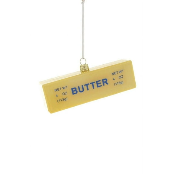 STICK OF BUTTER Glass Christmas Ornament by Cody Foster