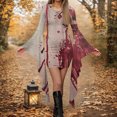 thumbnail image 2 of Fewfanhot Robes d'Halloween pour Femmes 2025 Élégantes, Chics et Décontractées, Robe à Col Rond avec Imprimés Effrayants et Style Asymétrique, Robe Chandail à Empiècements, 2 of 5