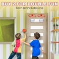 Indoor Mini Basketball Hoop - Over The Door Silent Hoop For Kids Rooms & Dorms
