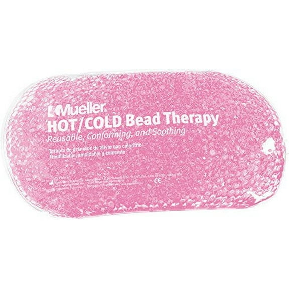Mueller Beaded Reusable Hot/Cold Pack, Pink, Single