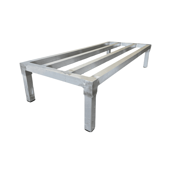 F&L Heavy-Duty Aluminum Dunnage Rack – 1850 lb Capacity All-Welded Storage Solution for Warehouses, Retail & Industrial Environments (48"x20"x8")