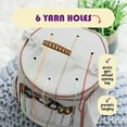 thumbnail image 4 of Craftbud Crochet Bag Yarn Organizer, Durable Knitting Bag For Crocheting Organizer Accessories, Warm Gray, 4 of 6