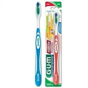 Sunstar 460RGB GUM Super Tip Toothbrush with Proxabrush Go-Betweens, Triangular Full Soft Bristle