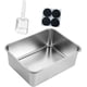 thumbnail image 5 of Cat Litter Box Sided Cat Toilet Open Litter Tray 45x35x15 cm Sandbox Pet Supplies, 5 of 5