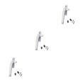thumbnail image 1 of stanreset 1/2/3/5 Window Handle Home Hardware Lever Casement Locking Handles Convenience Balcony Handily Install Decorative Cap Gray Rustproof Left White 3PCS, 1 of 6