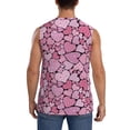 thumbnail image 4 of Fotbe Sweet Heart Men's Camiseta sin Mangas Estampada para Hombres, Playera Casual para Gimnasio, Entrenamiento, Playa-Small, 4 of 7