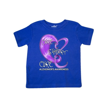 

Inktastic Care Support Cure- Alzheimers Awareness Gift Toddler Boy or Toddler Girl T-Shirt