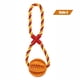 thumbnail image 1 of Bolas de goma interactivas para perros pequeños, juguetes para masticar, resistentes a las mordeduras, para limpieza de dientes de mascotas, cuerda de cáñamo qym unisex, 1 of 2