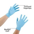 thumbnail image 4 of Nitrile Exam Gloves, Powder Free, Blue, Medium, Box of 100, 4 of 5