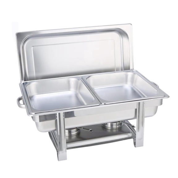 SOGA Stainless Steel Double Tray Chafing Dish – Buffet Food Warmer for Catering, Parties & Home Events