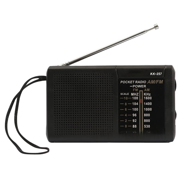 Portable Retro AM FM with High Sensitivity Receiver and Two Band Operation for Home Travel Outdoor Use