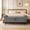Gray, variant on Apicizon 51 Inch PU Leather Storage Bench, Tufted Button Ottoman with Rolled Arms, Brown Multipurpose Furniture for Entryway, Bedroom and Living Room