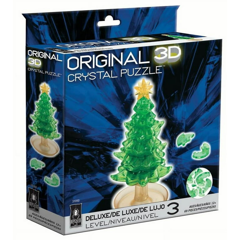 BePuzzled 69-Piece Christmas Tree Crystal 3D Puzzles - Walmart.com