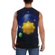 thumbnail image 4 of Fotbe Solar System Men's Camiseta sin Mangas Estampada para Hombres, Playera Casual para Gimnasio, Entrenamiento, Playa-3X-Large, 4 of 7