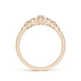 thumbnail image 2 of ANGARA Natural Diamond Engagement Ring in 14K Rose Gold for Women (Size-4x3mm| Color-I-J| Clarity-I1-I2) | April Birthstone, Anniversary, Jewelry Gift for Women | Natural Diamond Ring, 2 of 9