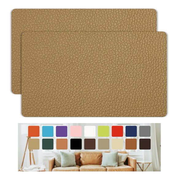 Kit de parches para reparar cuero Giftmeet 20 x 30 cm amarillo tierra
