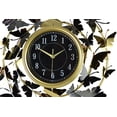 thumbnail image 4 of 22" Round Gold and Silver Butterfly Wall Clock, 4 of 5