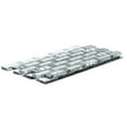 thumbnail image 2 of The Tile Life Wonderland 1" x 2" Winter Snow Matte Glass Mosaic Wall Tile, 1 Sheet, 2 of 8