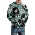 thumbnail image 6 of Demon Slayer Muichiro Tokito Mens Womens Novelty Hoodie 3D Print Pullover Hooded Long Sleeve Sweatshirts Tops Blouse with Pocket, 6 of 8