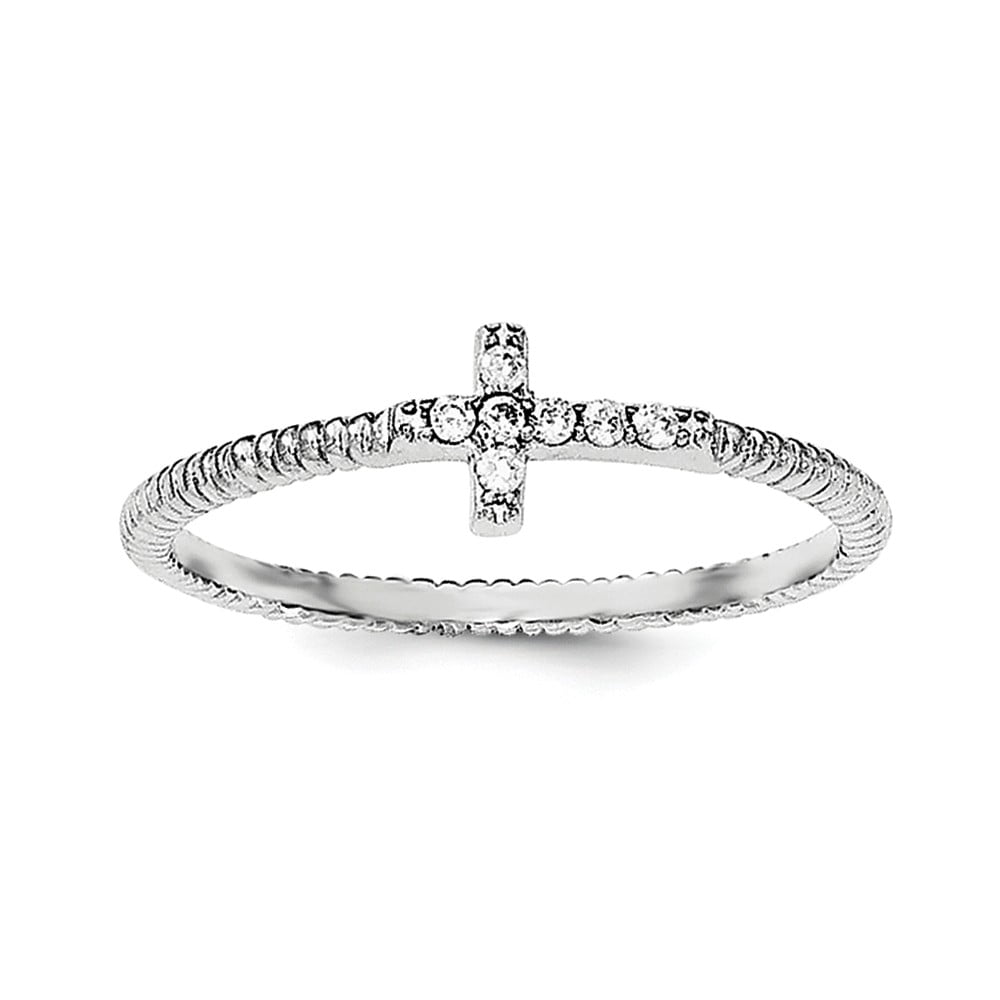 Cute Jewelry Gift for Women in Gift Box Cross & Vines Glitzs Jewels 925 Sterling Silver Ring Cute Jewelry Gift for Women in Gift Box Cross & Vines Glitzs Jewels 925 Sterling Silver Ring