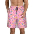 thumbnail image 2 of Uemuo Donut Pattern Men's Swim Trunks Hawaiian Beach Bathing Suit Swimsuits Beach Quick-Dry Shorts with Pockets-Large, 2 of 9