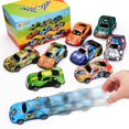 thumbnail image 4 of Coches de juguete de 4,2 pulgadas, coches de carreras de metal, vehículos, paquete de 9 coches de tracción trasera, juguetes para niños, niñas, niños pequeños, niños de 2, 3, 4, 5, 6, 7 años, regalos, 4 of 5