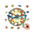 thumbnail image 3 of Wooden Jigsaw Dragonfly Shape Gift Box Exquisite Gift Irregular Animal Shape Jigsaw Personalized Senior Unique Gift Family Interactive Difficult Game, 3 of 5