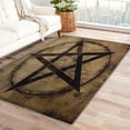 thumbnail image 1 of Pentagram Rug for Rituals - 5x7 Rug - Pentagram Rug - Wiccan Area Rug - Witch Retro Rugs - Pentacle Carpet, 1 of 7