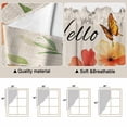 thumbnail image 5 of Swag Valance Curtains for Windows, Orange Red Floral Light Filtering Kitchen Curtains with Rod Pocket, Vintage Pastoral Botanical Butterfly Window Treatment Valances for Living Room, 36x45 - 2 PCS, 5 of 9