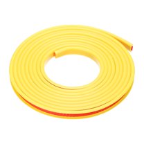 Uxcell U-Shape Edge Banding, 9.8Ft x 9mm TPE Self-Adhesive Veneer Edging, Plywood Trim Flexible Furniture Edge(Yellow)