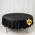 thumbnail image 4 of EfavormartFire Retardant 90" Round Scuba Polyester Tablecloth – Black, Wrinkle Free, Stain Resistant Table Cover, 4 of 4