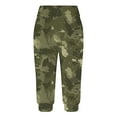 thumbnail image 6 of Tii.MM Capri Pants Women Summer Comfy Elastic Leggings Camo Casual Yoga Capris with Pockets for Beach Hiking Vacation, 6 of 6