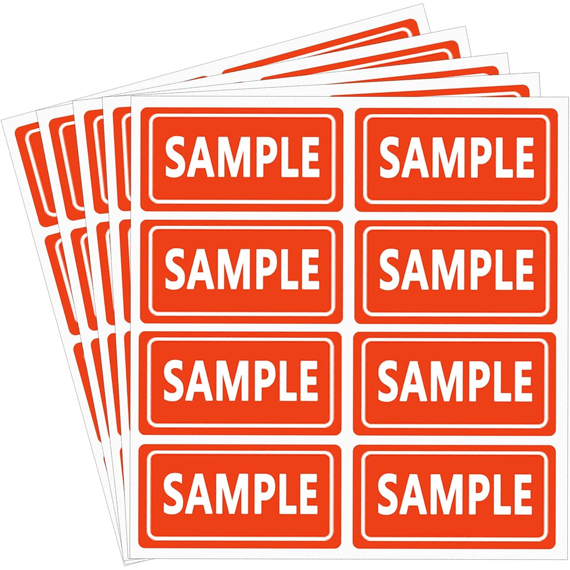 Sample Inventory Labels,Red Try Me Stickers 2x1?Rectangle Shipping and Inventory Labels 504 Pcs