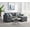 Gray, variant on Storey Upholstered Sleeper Sectional Chaise Sofa Grey