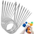 thumbnail image 2 of 8 Piece Circular Knitting Needle Set Complete Stainless Steel Kit For Craft Projects, 2 of 9
