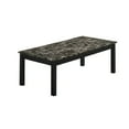 thumbnail image 2 of 3 Piece Coffee Table and End Table with Faux Marble Top Black - Saltoro Sherpi, 2 of 7
