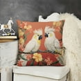 thumbnail image 2 of Tropical Birds Toucan Throw Pillow Covers  Parrots Flowers Leaves Outdoor Decorative Pillows Polyester  Cushion Cases for Couch Sofa Bed Home Decor, 2 of 5